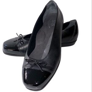SAS Tripad Women’s Coco Dressy Shoes Black Leather Flats 9W NWOT